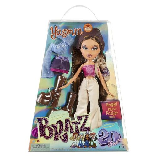 Muñeca Yasmin de Bratz con 2 outfits y poster edición especial 20 años