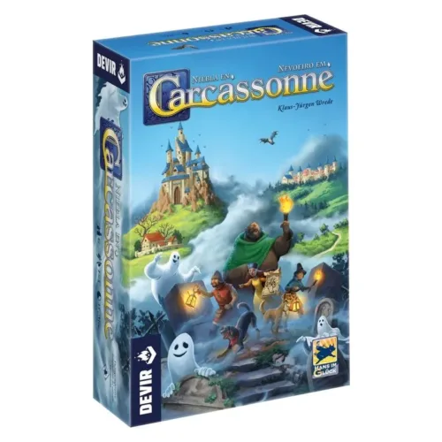 Niebla en Carcassone juego de mesa cooperativo de estrategia de Devir