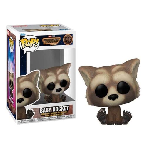 Funko POP Marvel 1208 Baby Rocket de la película Guardianes de la Galaxia 3