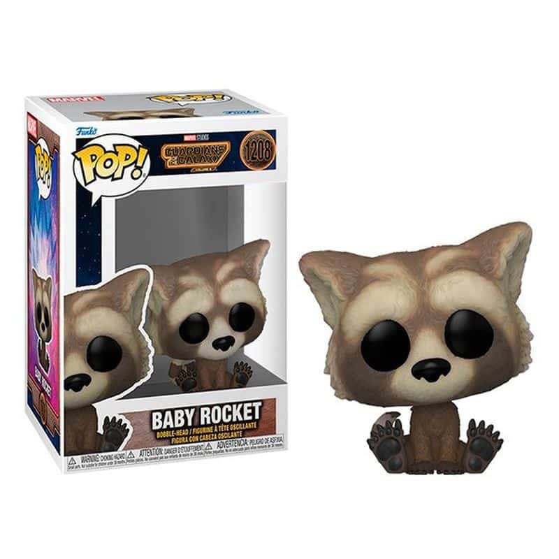 Funko POP Marvel 1208 Baby Rocket de la película Guardianes de la Galaxia 3