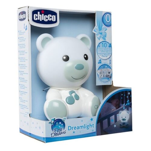 Oso Lamparita dulces sueños azul de Chicco con luces y sonidos