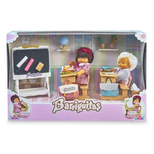 Barriguitas Baby Playset de la escuela con pupitre y pizarra de Famosa