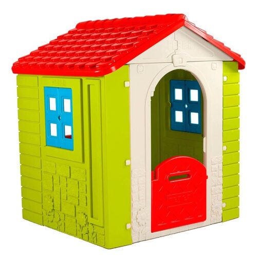 FEBER Wonder House Casa Exterior para Niños con Puerta y Ventanas