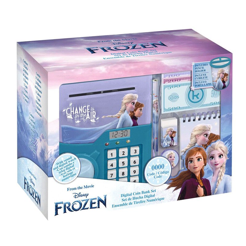 Hucha digital de Frozen 2 con reloj digital y sonido oficial Disney