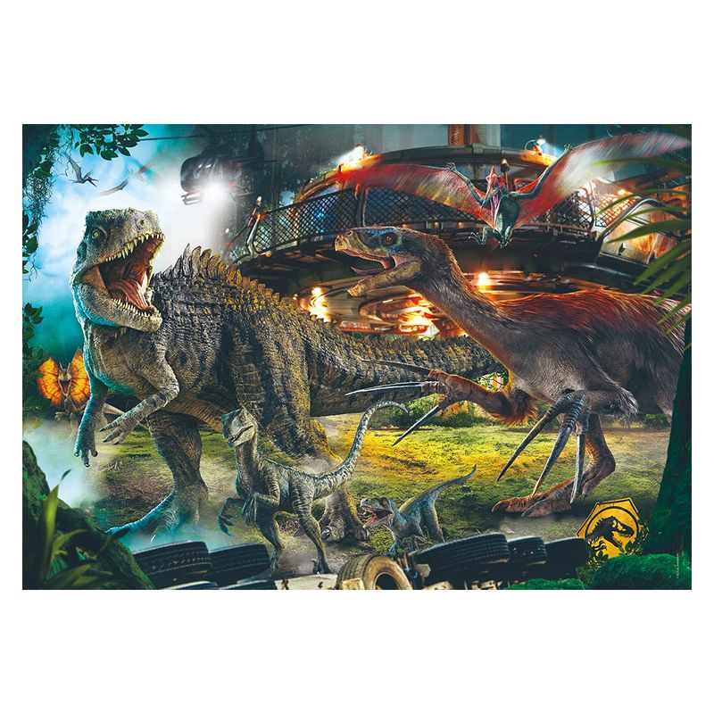 Puzzle adultos 1000 piezas Jurassic World Dominion formato maletín 39699 - Imagen 2