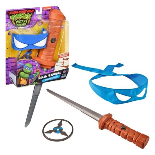 Ninja reveal katana de Leonardo tortugas ninjas con antifaz color azul