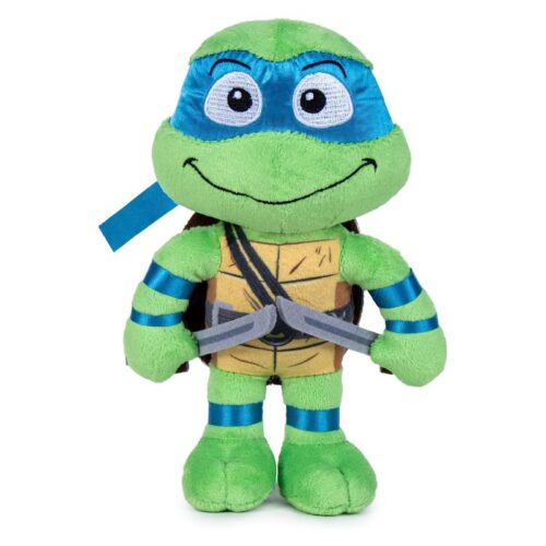 Peluche de Leonardo tortugas ninjas de 30 cm de alto y textura suave