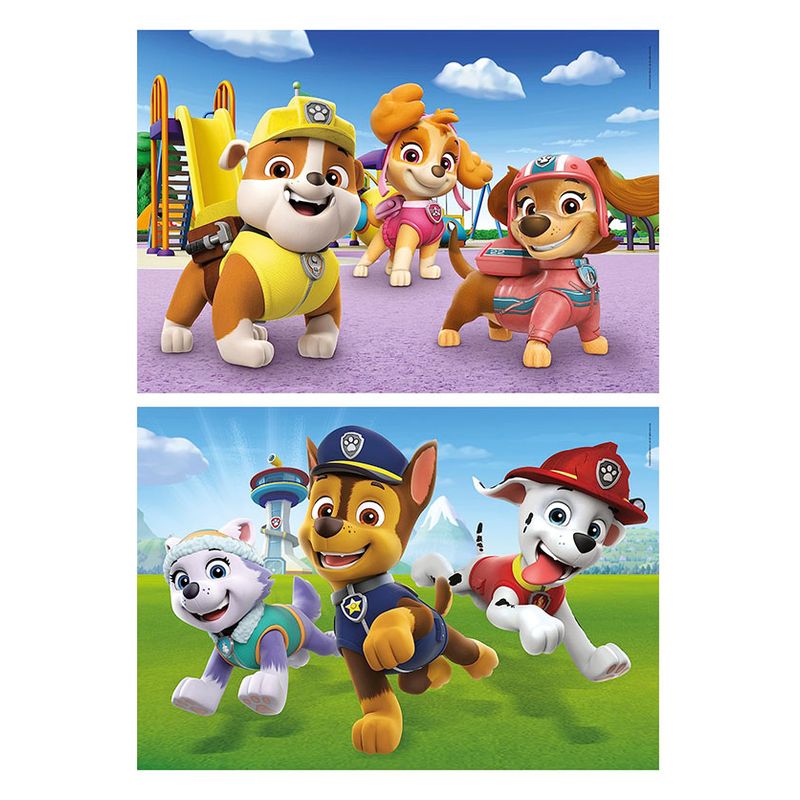 Puzzle infantil 2 x 20 piezas de patrulla canina de Clementoni 24800 - Imagen 2