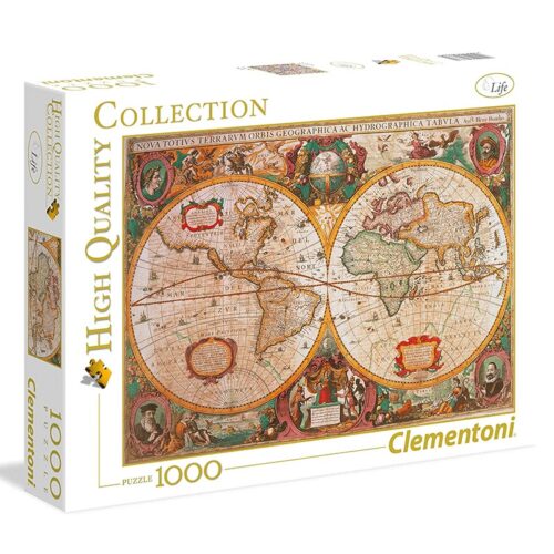 Mapa mundo antiguo Puzzle 1000 piezas Clementoni 312290