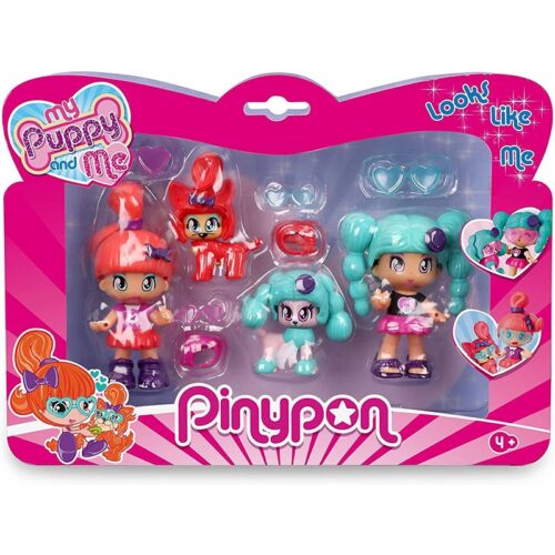 Pinypon My Puppy and Me Pack 2 Figuras + 2 Mascotas – Famosa 7.16300