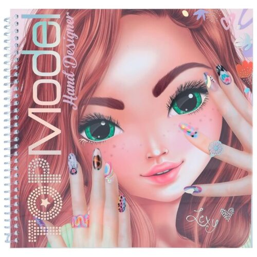 Libro para colorear TOP Model con 46 páginas para coloreas y pegatinas