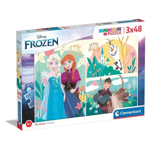Puzzle infantil Disney Frozen 48 piezas con 3 diseños Clementoni 25284