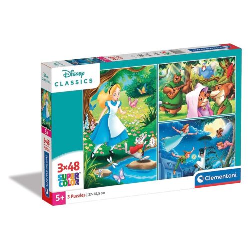 Puzzle infantil Clásicos Disney 48 piezas con personajes Clementoni