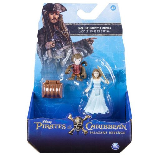 Piratas del Caribe Pack 2 figuras J.Monkey & Carina