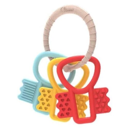 Sonajero de llavero para morder con llaves de colores de Chicco