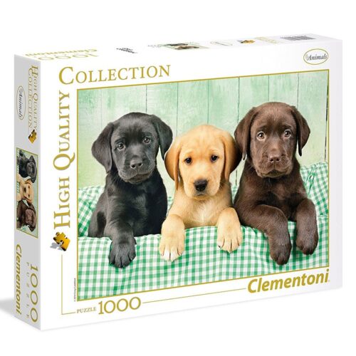 Puzzle 1000 Piezas para Adultos de 3 Labradores. Clementoni 39279
