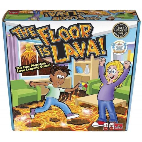 El suelo es lava juego de equilibro y resistencia infantil para niños