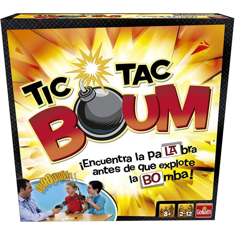 Tic Tac Boum Juego de Mesa de Cartas de Goliath