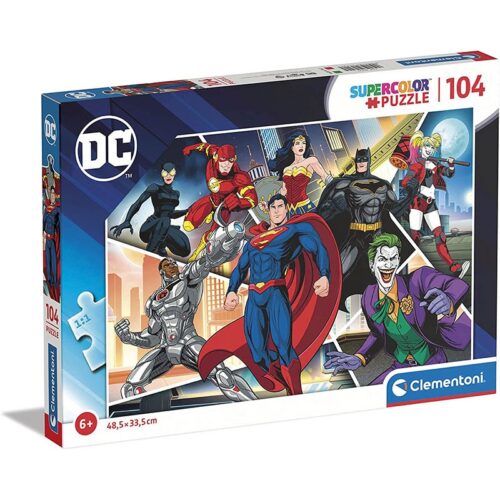Puzzle infantil 104 piezas de superhéroes y villanos de DC 25722