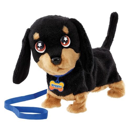 Waggles Perrito Salchicha color negro Interactivo Animagic Goliath 919091