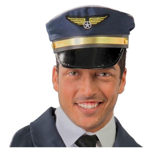 Gorra de piloto de avión accesorio para disfraces talla única – A partir de 5 años