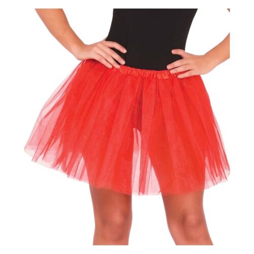 Tutú color rojo accesorio para disfraces de Fiestas Guirca 18496 – A partir de 6 años
