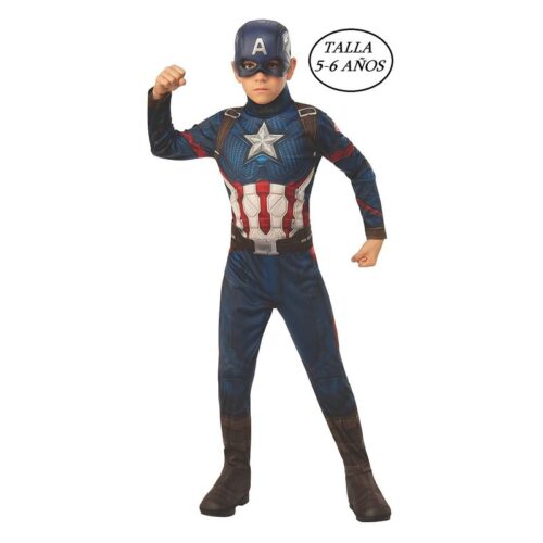 Disfraz del Capitan America de Marvel para niños 5-6 años 700647-M – A partir de 5 años
