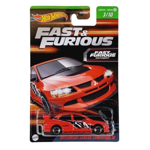 Hot Wheels Fast and Furious Mitsubishi Lancer Evolution IX HNT03 – A partir de 4 años