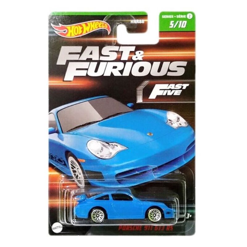 Hot Wheels Fast and Furious Porsche 911 GT3 Cup RS HNR8 Mattel - A partir de 4 años