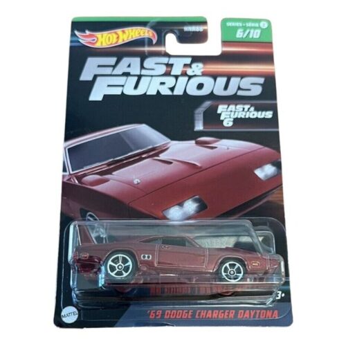 Hot Wheels Fast and Furious ’69 Dodge Charger Daytona Series Z – A partir de 4 años