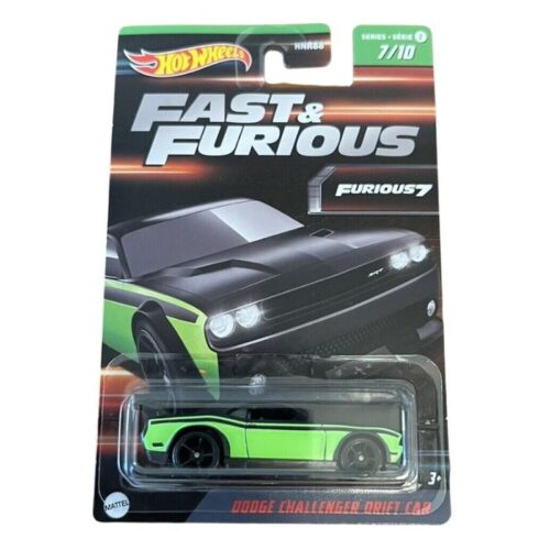 Hot Wheels Dast and Furious Dodge Challenger Drift Series Z – A partir de 4 años