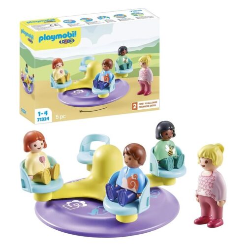 Playmobil 123 71324 Carrusel infantil con función de contar números – A partir del año