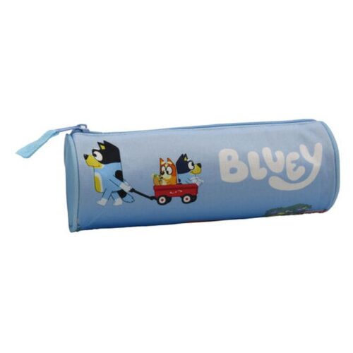 Estuche escolar redondo Bluey y su familia celeste PT-505-BY CYP – A partir de 3 años
