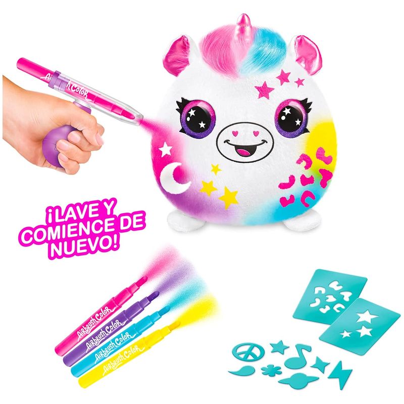 Airbrush Plush Cubo Colorea tu Mascota M. Surtidos OFG266 CANAL TOYS - Imagen 3