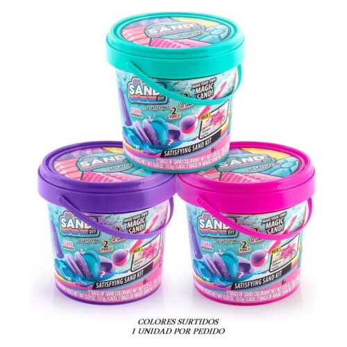 Cubo para crear tu propia arena mágica con colores aleatorios SDD017