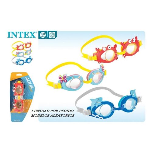 Gafas de natación infantil con animales modelos surtidos INTEX 55610