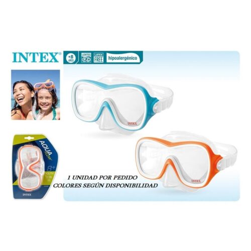 Gafas de buceo para niños colores surtidos azul o naranja INTEX 55978
