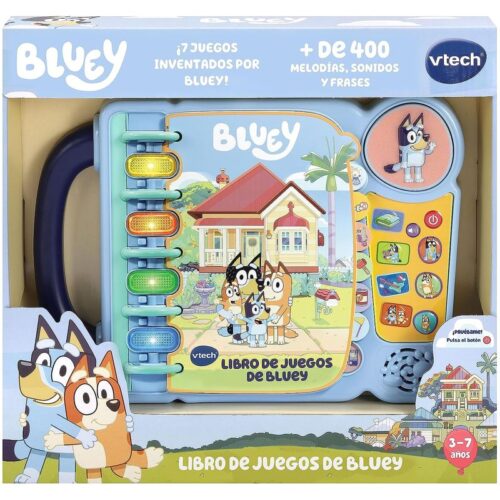 Libro de juegos de Bluey para aprender con siete juegos de Vtech – A partir de 3 años