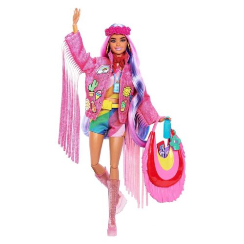 Muñeca temática Barbie Extra Fly con su conjunto y accesorios – A partir de 3 años