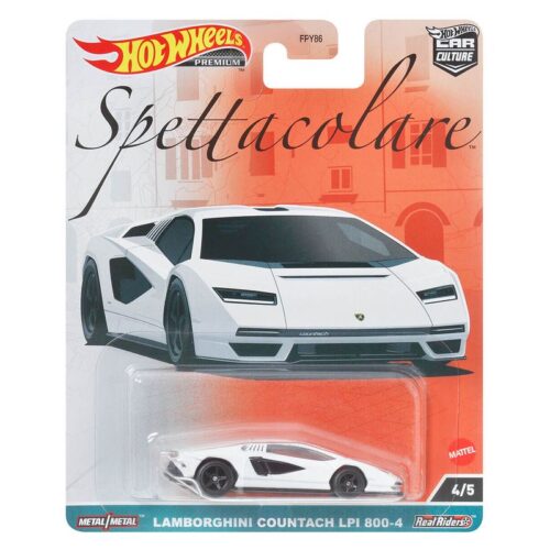 Hot Wheels Premium Spettacolare Lamborghini Countach LPI 800-4  – A partir de 4 años
