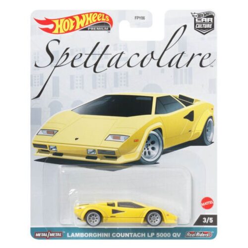 Hot Wheels Premium Spettacolare Lamborghini Countach LP 5000 QV – A partir de 4 años