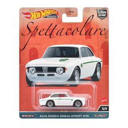 Hot Wheels Premium Spettacolare Alfa Romeo Giulia Sprint GTA – A partir de 4 años