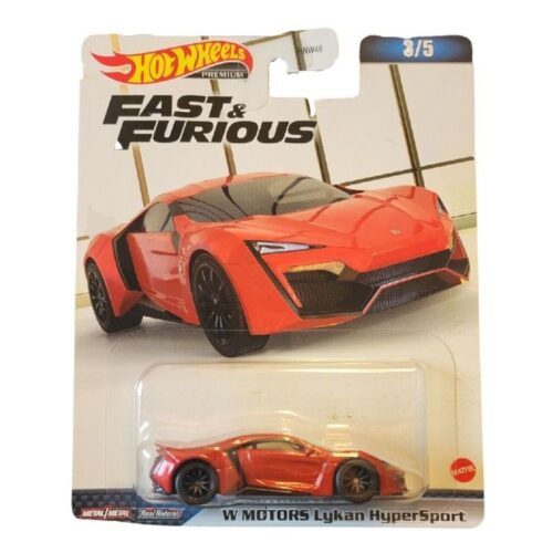 Hot Wheels Fast and Furious Premium W Motors Lykan HyperSport – A partir de 4 años