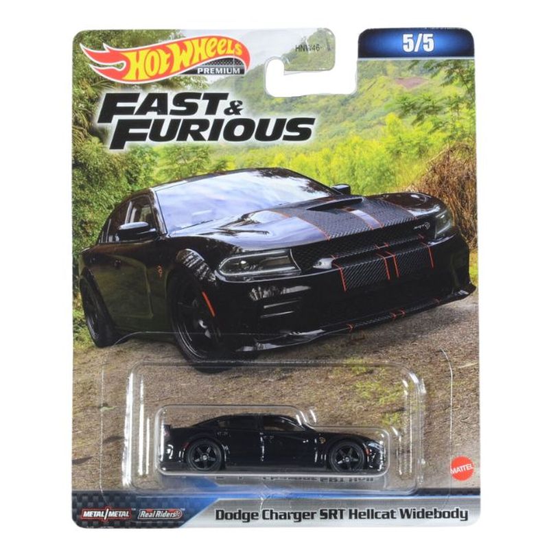 Hot Wheels Fast and Furious Premium Dodge Charger SRT Hellcat Widebody - A partir de 4 años