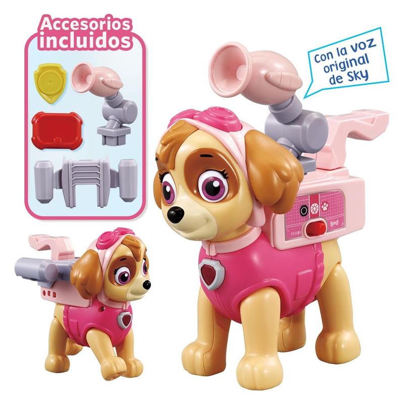 Mascota interactiva Skye rosa paw patrol con más de 100 frases Vtech - A partir de 3 años - Imagen 2