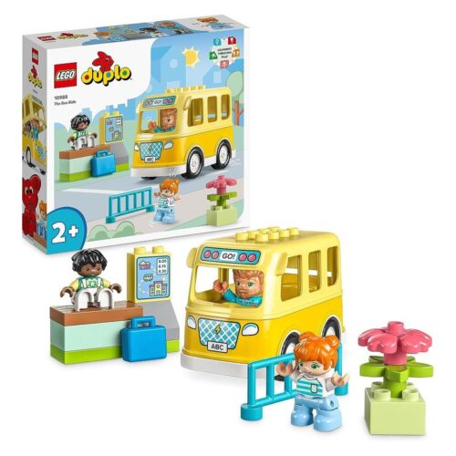 LEGO 10988 Duplo paseo en autobús con vehículo y figuras – A partir de 2 años