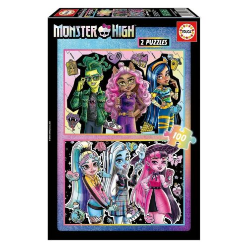 Set de puzzles infantiles de 100 piezas Monster High 19704 EDUCA BORRA – A partir de 6 años