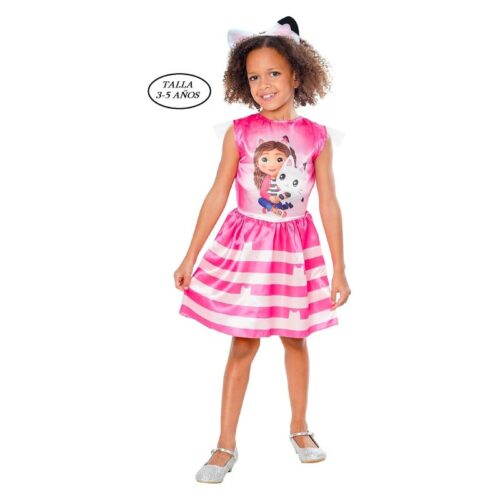 Disfraz la casa de Gabby con tutú rosa y diadema 3-4 años 1000831-XXS – A partir de 3 años
