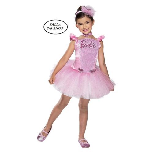 Disfraz Barbie bailarina vestido y tutú rosa para 7-8 años 702186-S – A partir de 7 años