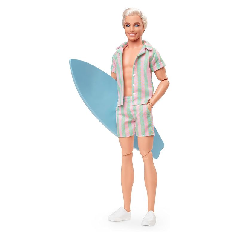 Muñeco articulado Ken de Barbie La Película con chaleco y tabla de surf - A partir de 3 años - Imagen 2
